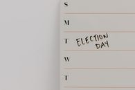 pexels-photo-8850856-8850856 Minimalist calendar with Election Day marked, highlighting important dates.